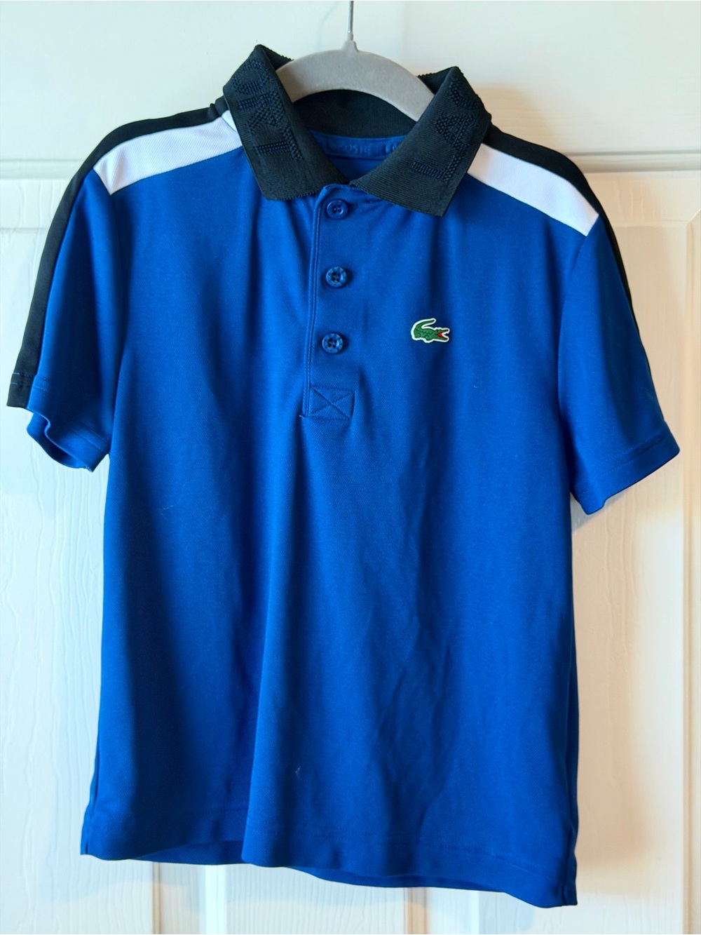 Lacoste Ultra Dry Pique Polo in Blue Size 6